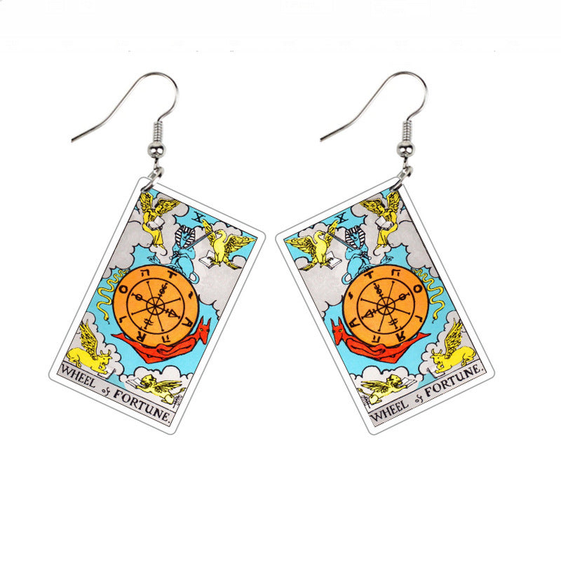 Double-sided Vintage Tarot Earrings