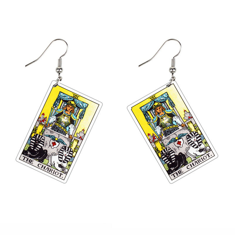 Double-sided Vintage Tarot Earrings