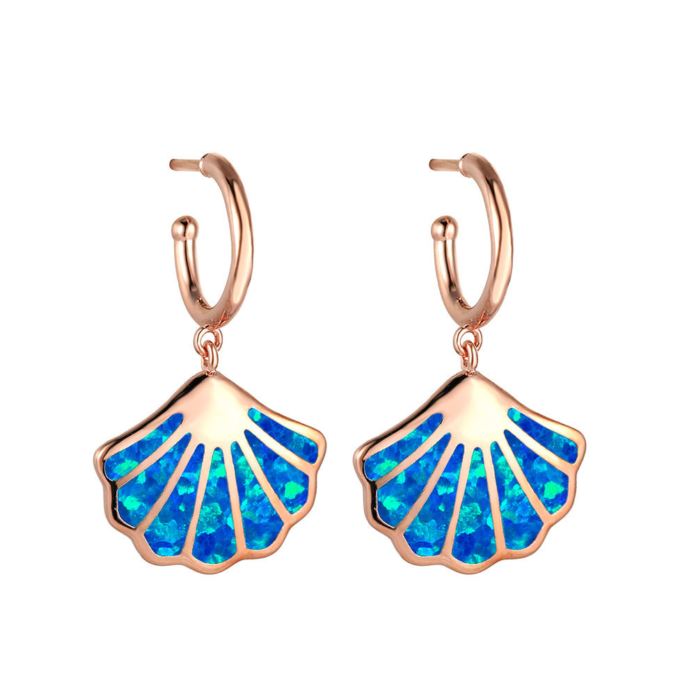 Simple Versatile Retro Ocean Earrings Jewelry