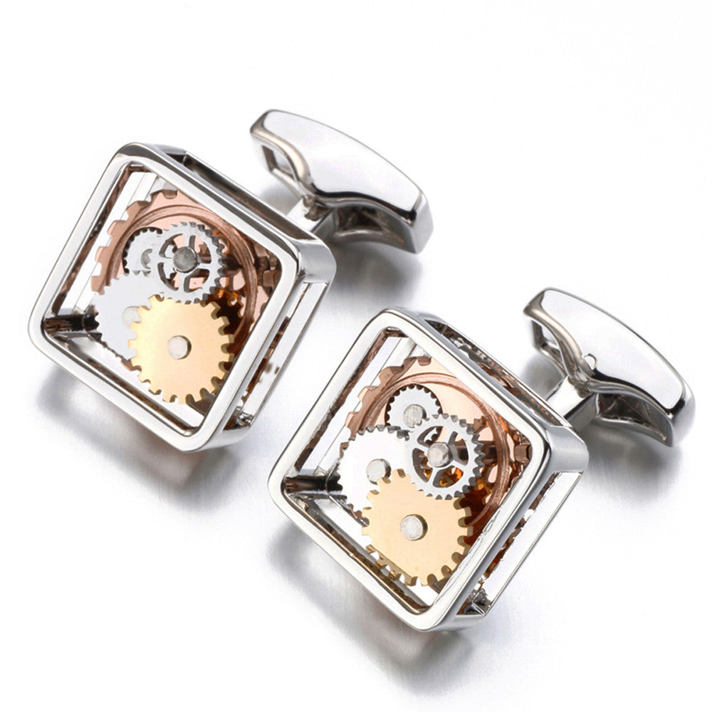 Square Gear Cufflinks for those that appreciate details