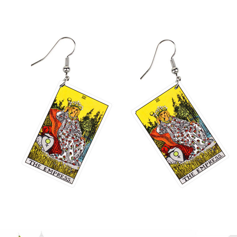 Double-sided Vintage Tarot Earrings