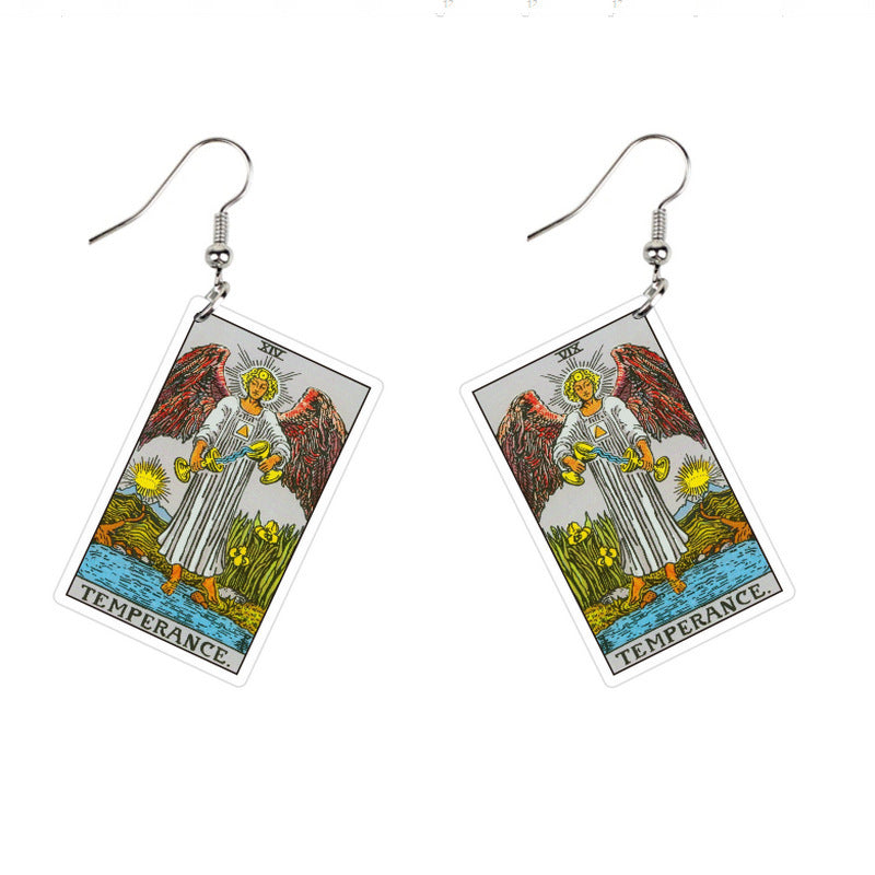 Double-sided Vintage Tarot Earrings