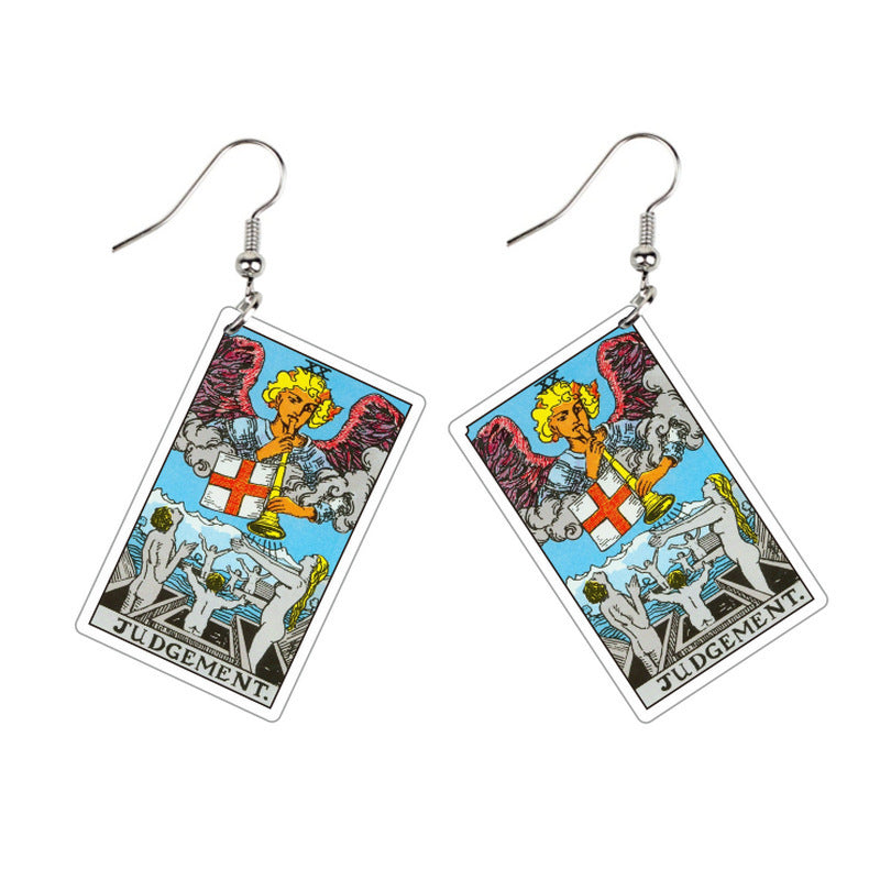 Double-sided Vintage Tarot Earrings