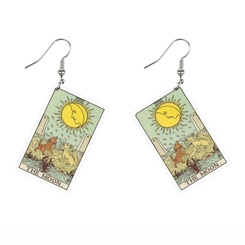 Double-sided Vintage Tarot Earrings