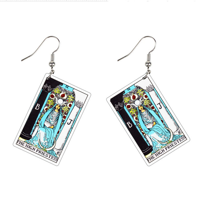 Double-sided Vintage Tarot Earrings