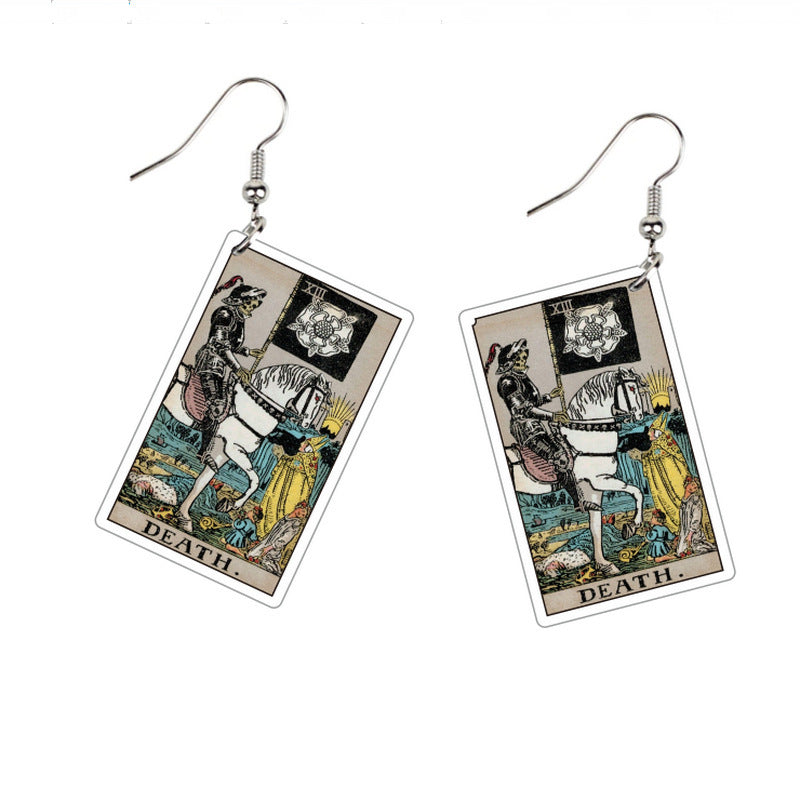 Double-sided Vintage Tarot Earrings