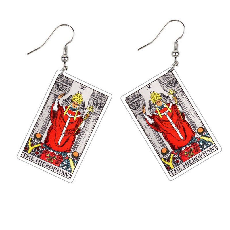 Double-sided Vintage Tarot Earrings