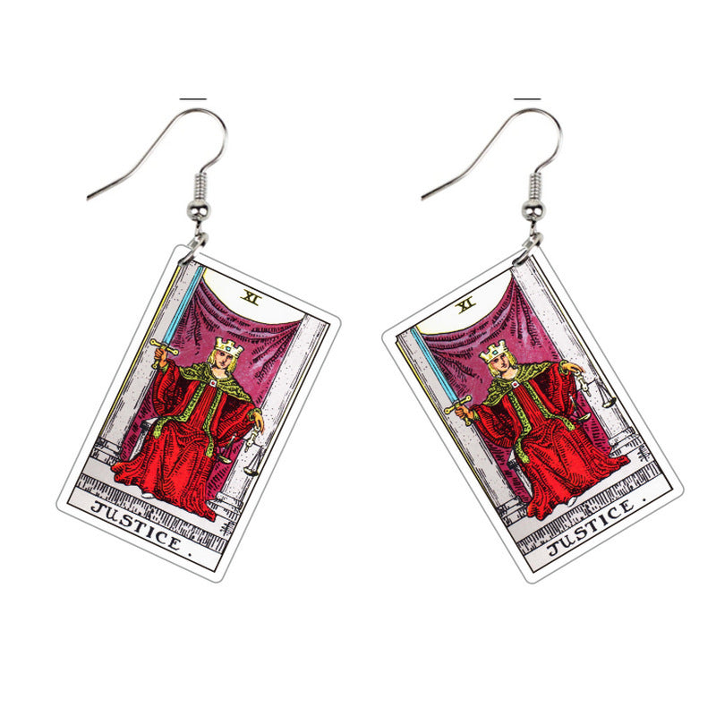 Double-sided Vintage Tarot Earrings