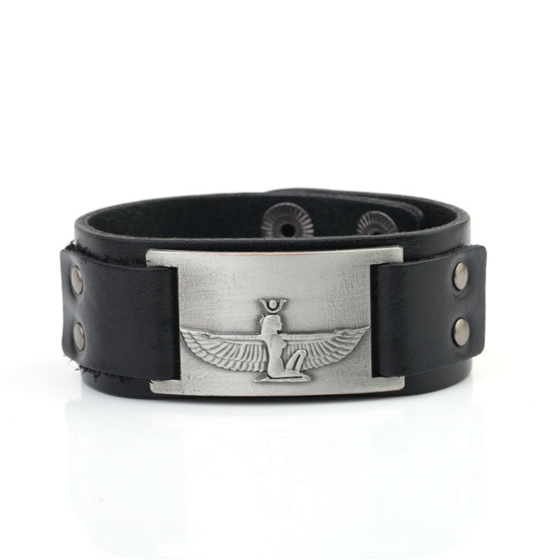 Tarot Queen Leather Bracelet Family Gift