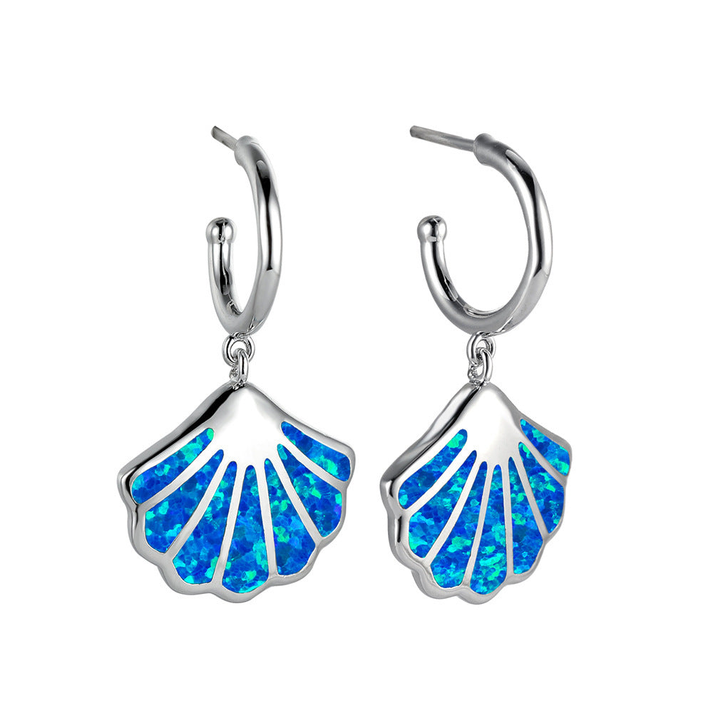 Simple Versatile Retro Ocean Earrings Jewelry