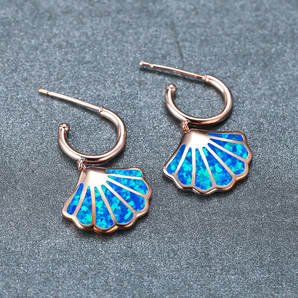 Simple Versatile Retro Ocean Earrings Jewelry