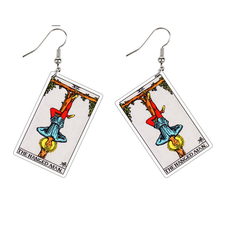 Double-sided Vintage Tarot Earrings