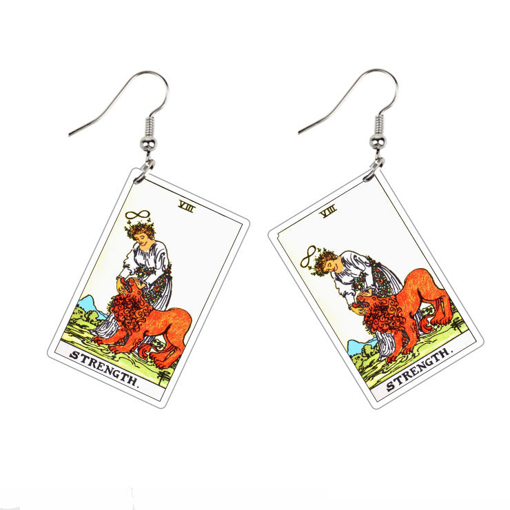 Double-sided Vintage Tarot Earrings