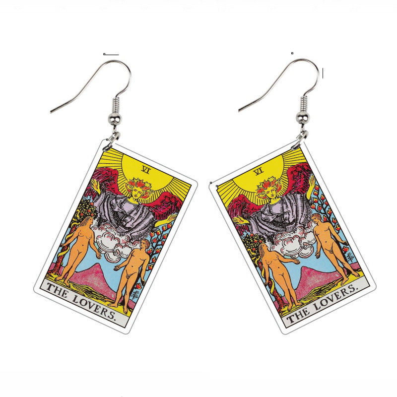 Double-sided Vintage Tarot Earrings