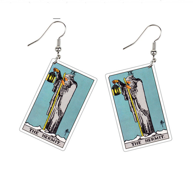 Double-sided Vintage Tarot Earrings