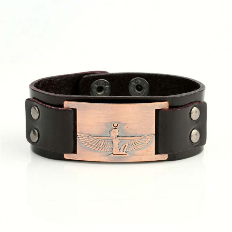 Tarot Queen Leather Bracelet Family Gift